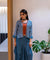 MATARGASHTHI - Blue Mirror Jacket with Turkey Skirt