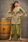 Style Alert!! - Classic Kurta with Lungi Skirt - Green