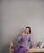 Go Leheriya - Amethyst Purple Kurta with Ruffled Dhoti Pants