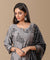 PANAAH - Floral Black 3 Piece Kurta Set with Dupatta