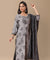 PANAAH - Floral Black 3 Piece Kurta Set with Dupatta