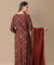 PANAAH - Mandala Red 3 Piece Kurta Set with Dupatta