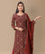 PANAAH - Mandala Red 3 Piece Kurta Set with Dupatta