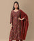 PANAAH - Mandala Red 3 Piece Kurta Set with Dupatta