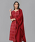 PANAAH - Red Three Piece Kurta Set with Dupatta