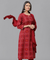 PANAAH - Red Three Piece Kurta Set with Dupatta
