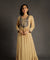 Go Neutral - Beige Long Gown with Intricate Hand Embroidery