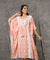 NOOR by ISHNYA - Peach Long Kaftan Set with Embroidered Pants