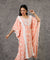 NOOR by ISHNYA - Peach Long Kaftan Set with Embroidered Pants