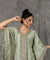 NOOR by ISHNYA - Green Kaftan Set with Embroidered Pants