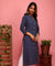 Forever Indigo - Small Print kurta with mask