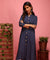 Forever Indigo - Small Print kurta with mask