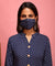 Forever Indigo - Small Print kurta with mask