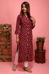 Simple Straight Kurta with mask