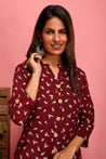 Simple Straight Kurta with mask