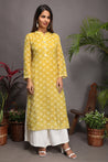 And It Was All Yellow - Straight Long Printed Kurta