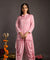 Bandhani Twist- Baby Pink High-Low Kurta With Dhoti Pants