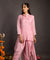 Bandhani Twist- Baby Pink High-Low Kurta With Dhoti Pants