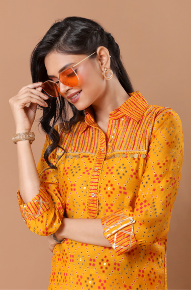 Oye Pathani - Pathani Set with Gota Patti and Coin Details