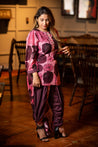 Simply Stylish! - Asymetrical Kurta with Tulip Pants - Pink